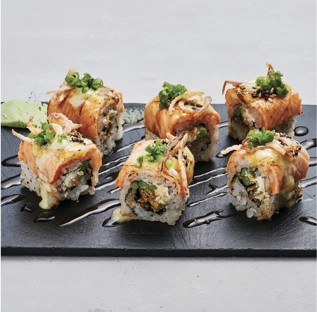 Salmon Skin Aburi Maki